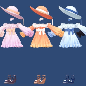 [FREE/PLUS] [6 Avatars] Natsuiro Dress / 夏色ワンピース 缩略图 8