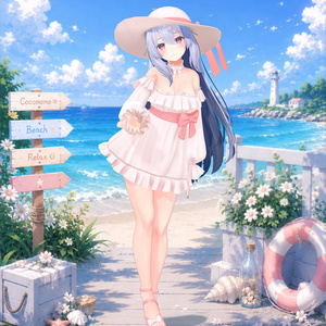 [FREE/PLUS] [6 Avatars] Natsuiro Dress / 夏色ワンピース 缩略图 3