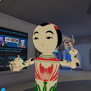 【VRChat向け 3Dモデル】コケシダー　※フルトラ対応アバターです