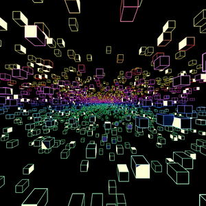Rainbow Cube Tunnel