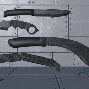 【INGY Knives vol.1】fbxモデル
