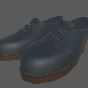 【Leather shoes】fbxモデル