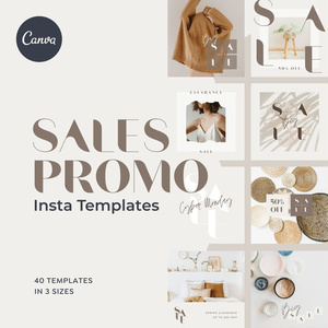 インスタ投稿&ストーリーズ対応セールスプロモーションテンプレート  for Canva