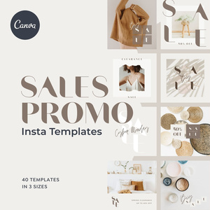 インスタ投稿&ストーリーズ対応セールスプロモーションテンプレート  for Canva