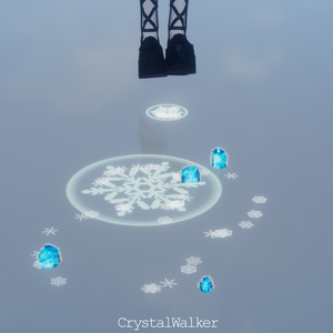 【歩行パーティクル/3D装飾品】CrystalWalker【VRChat】