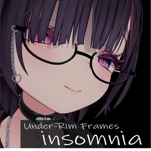 【12アバター対応】フェイクグラス insomnia（インソムニア）【伊達眼鏡】