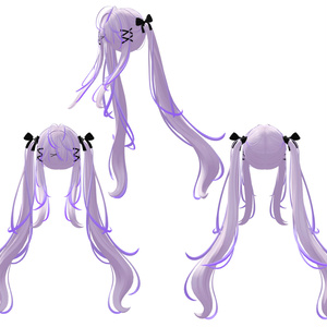 【Vanilla_Hair専用】グラデーション&メッシュの変更 缩略图 3