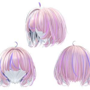 【StarCross Bob Hair専用】グラデーション&メッシュの変更 缩略图 2