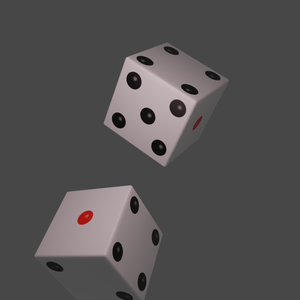 3Dデータ　サイコロ＿DICE　無料素材