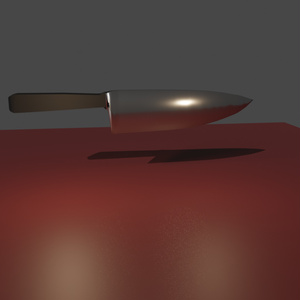 無料3D素材　包丁/ナイフ/Knife　FBXモデル/blenderファイル