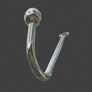 【３Dアイテム】メタルアナルフック_FBXファイル_Blenderファイル 缩略图 3