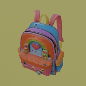 【３Dアイテム】キュートなリュックサック_FBXファイル 缩略图 8