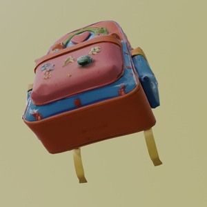 【３Dアイテム】キュートなリュックサック_FBXファイル 缩略图 5