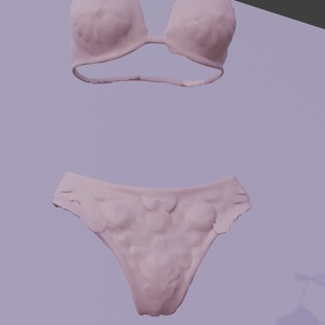 【３Dアイテム】ピンクのふわふわ下着_FBX・VRChat・ゲーム制作向け 缩略图 6
