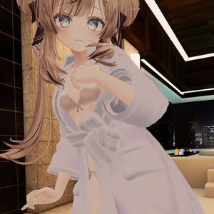 お待たせガウン / バスローブ①（脱げるギミック付き3D衣装・4アバター対応） 缩略图 3