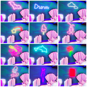 3D Neon Lights - 3D ネオンライト - RGB strips RGBライト  VRCHAT unitypackage fbx