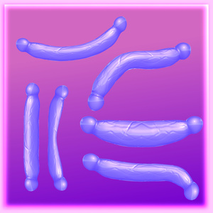 DPSダブルサイドディルド 大人のおもちゃ - 3Dモデル FBX Doublesided Dildo unitypackage 缩略图 3