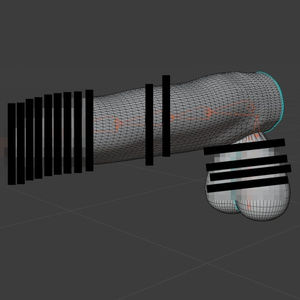 DPS おばけ Tinpo Ghost 3Dモデル FBX halloween 缩略图 9