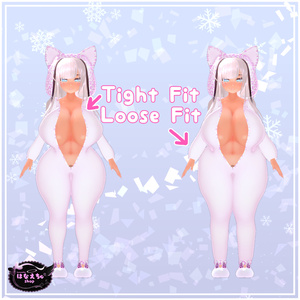 「まみ」Gyaru Onesie ギャル　きぐるみ 3D Model Unitypackage VRChat 缩略图 6