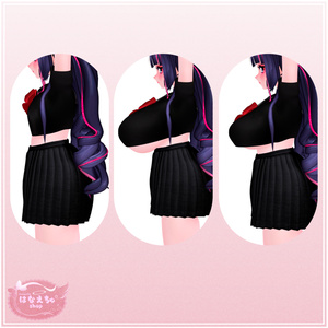JK Summer Seifuku x Kogal Accessory Set JKギャルセット Original 3D model Unitypackage VRChat 缩略图 13