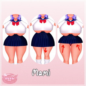 JK Summer Seifuku x Kogal Accessory Set JKギャルセット Original 3D model Unitypackage VRChat 缩略图 12