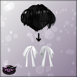 Baby Twintails Hairstyle ベビーツインテール ヘアスタイル 3D Model Unitypackage VRChat 缩略图 6