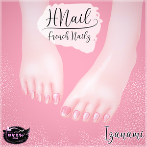 HNail - French Nailz  フレンチネイル  Coffin Style Gel Nails & Toe Nails VRChat向けオリジナル3Dアバタ FBX unitypackage 缩略图 2