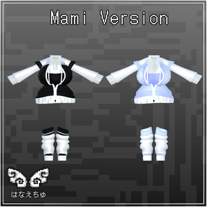 Internet Angel Outfit Set インターネットエンジェル Original 3D model Unitypackage VRChat 「まみ」&「くるみ」天使界隈 缩略图 8