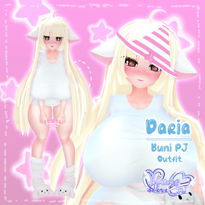 「ダリア」Bunni PJ Outfit Set バニーパジャマ 衣装セット  Original 3D model Unitypackage