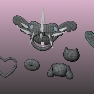 「どきどき保育園」 おしゃぶり Pacifier Set 3D Model Unitypackage VRChat 缩略图 20
