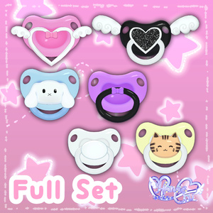 「どきどき保育園」 おしゃぶり Pacifier Set 3D Model Unitypackage VRChat 缩略图 2