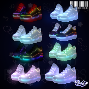 「デジメイドスニーカー」 DIGIMAID RGB GAMING SNEAKERS 👟 3D Model Unitypackage VRChat