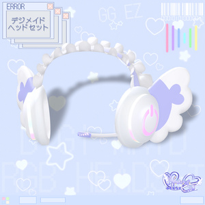 「10個デジメイド ヘッドセット」 DIGIMAID RGB GAMING HEADSET 🎧 3D Model Unitypackage VRChat 缩略图 16