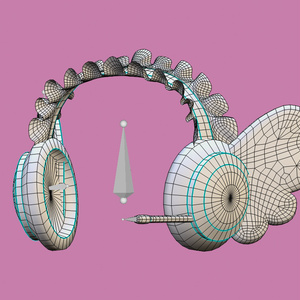 「10個デジメイド ヘッドセット」 DIGIMAID RGB GAMING HEADSET 🎧 3D Model Unitypackage VRChat 缩略图 35