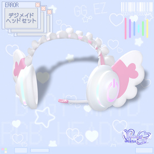 「10個デジメイド ヘッドセット」 DIGIMAID RGB GAMING HEADSET 🎧 3D Model Unitypackage VRChat 缩略图 17