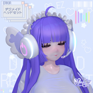 「10個デジメイド ヘッドセット」 DIGIMAID RGB GAMING HEADSET 🎧 3D Model Unitypackage VRChat 缩略图 9