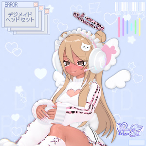 「10個デジメイド ヘッドセット」 DIGIMAID RGB GAMING HEADSET 🎧 3D Model Unitypackage VRChat 缩略图 7