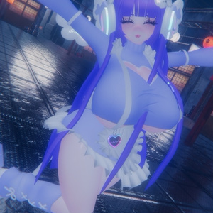 「デジメイド」 DIGITAL MAID Outfit Set 🎀 3D Model Unitypackage VRChat 缩略图 26