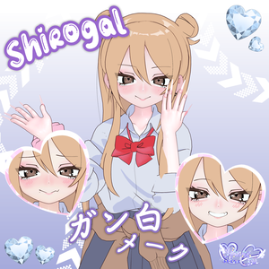 [凪夜瑠璃向け]  白ギャル Body Texture Set, Makeup Set, Eye Texture Unitypackage