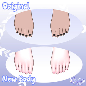 [凪夜瑠璃向け]  白ギャル Body Texture Set, Makeup Set, Eye Texture Unitypackage 缩略图 9