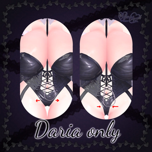 Goth Lolita Bunny Outfit Set  †𓆩♡𓆪†　ゴスロリタバニー　衣装 セット 3D Model Unitypackage Modular Avatar 缩略图 22