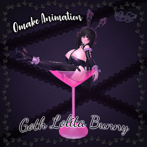 Goth Lolita Bunny Outfit Set  †𓆩♡𓆪†　ゴスロリタバニー　衣装 セット 3D Model Unitypackage Modular Avatar 缩略图 10