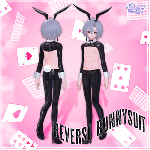 Mens Reverse Bunnysuit - メンズ 逆バニースーツ 3D Model Unitypackage Modular Avatar対応 缩略图 6