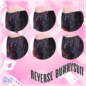 Mens Reverse Bunnysuit - メンズ 逆バニースーツ 3D Model Unitypackage Modular Avatar対応 缩略图 2