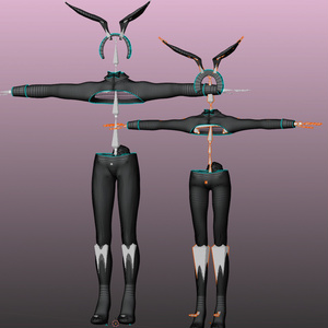 Mens Reverse Bunnysuit - メンズ 逆バニースーツ 3D Model Unitypackage Modular Avatar対応 缩略图 10