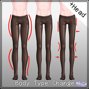 【 +Head 】Mens Stockings Set メンズ のタイツ セット Modular Avatar対応 Unitypackage VRChat 缩略图 2