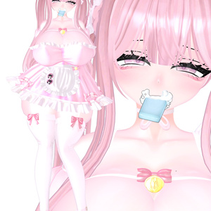 「伊邪那美」 Neko Maid ˚ʚ♡ɞ˚ ねこメイド 衣装 セット VRChat Modular Avatar対応 Unitypackage 缩略图 18