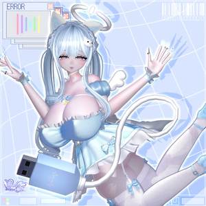 「電脳メイド」 アイテムセット Digi Maid Item Set VRChat Unitypackage