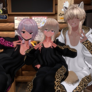 【 +Head】Mens Tracksuit メンズのギャル男ジャージー 衣装セット VRChat Modular Avatar対応 Unitypackage 缩略图 12
