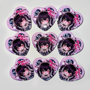 「ドキドキガールズバー1周年限定」リアルハート缶バッジ